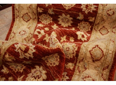 "Ziegler"carpet modern virgin wool Red 217x74 cm